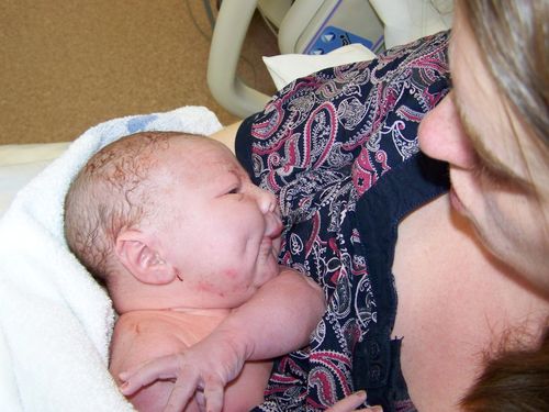 Little man just after birth