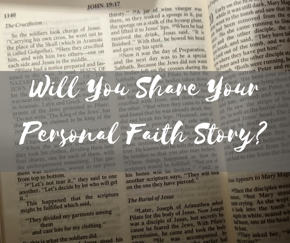 Share Your Personal Faith Story Book