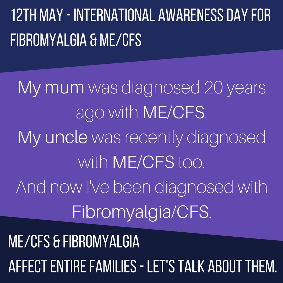 12th May International Awareness Day Fibormyalgia and ME/CFS
