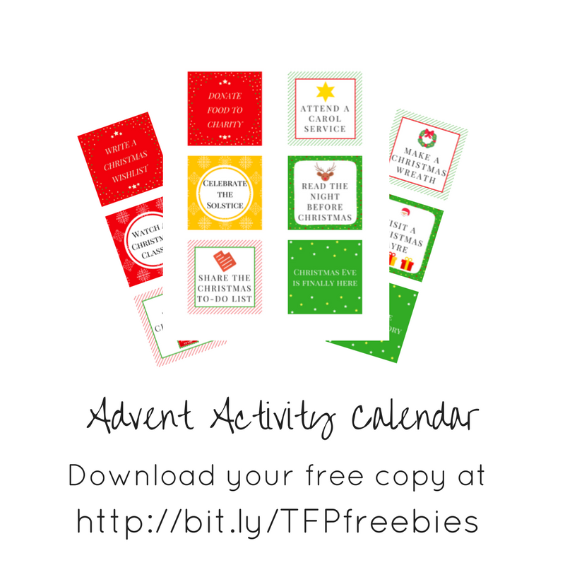 Free Activity Advent Calendar
